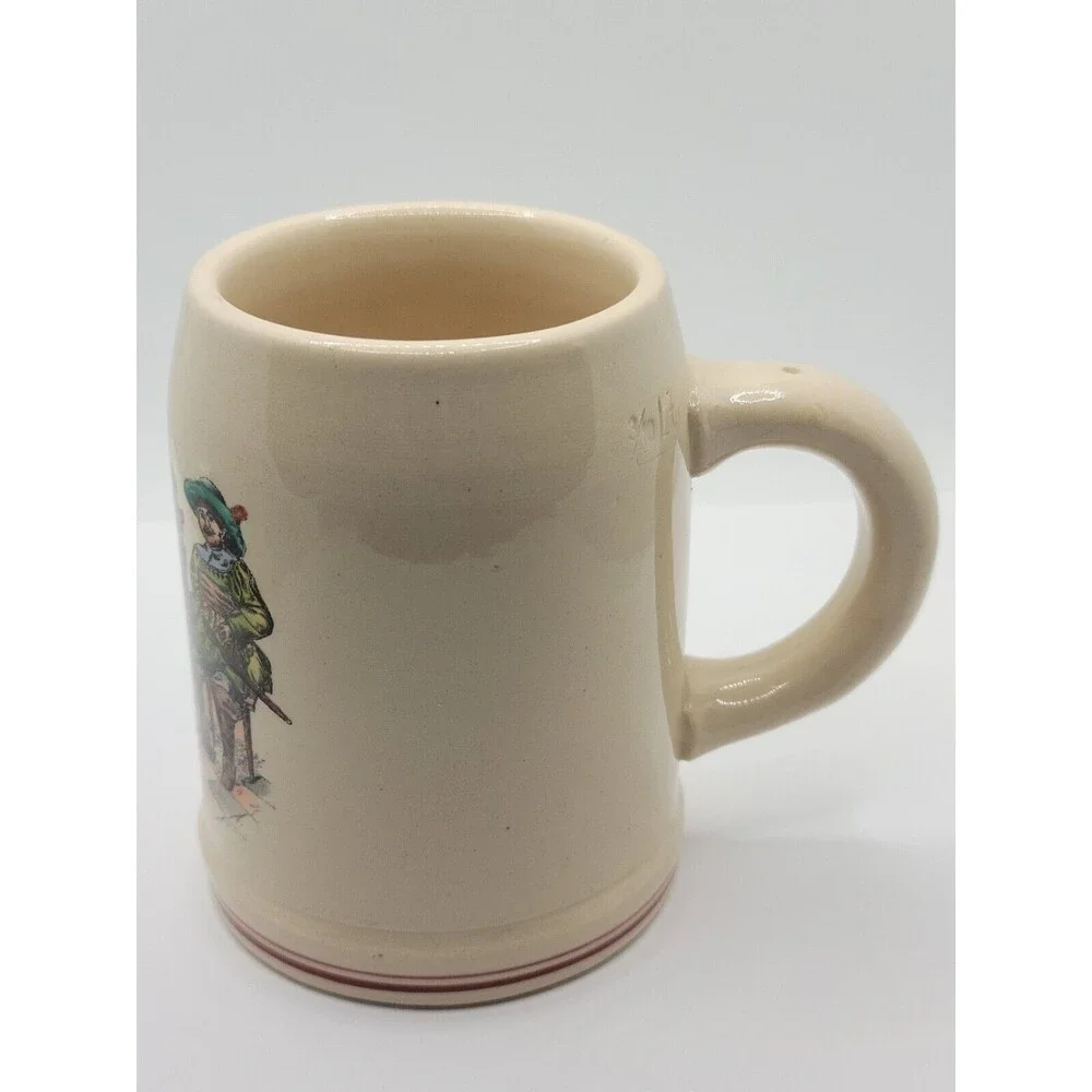 Vtg German Stoneware Beer Stein Pub Drinking Men